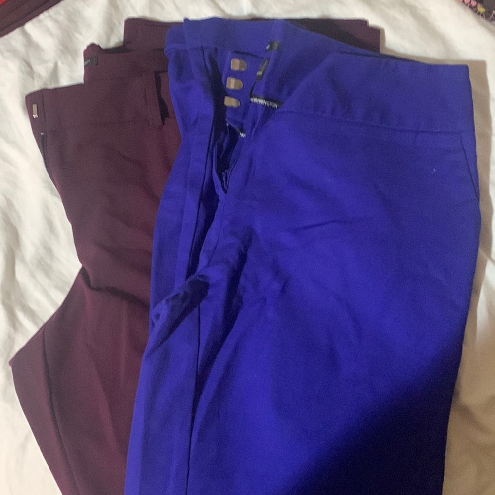 Worthington slacks. 8L. Blue and Maroon